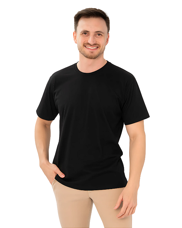 Camiseta 100% Algodão Premium Fio Penteado 30.1