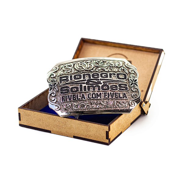 Fivela Rionegro & Solimões - Fivela com Fivela Edição Colecionador 10cm x 6cm