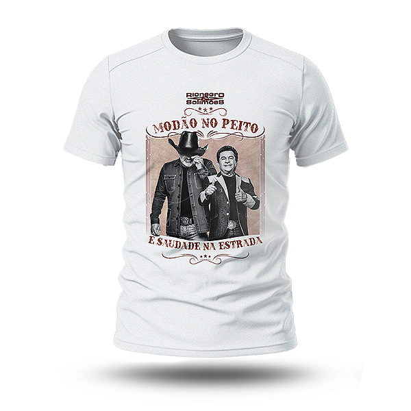 Camiseta Rionegro & Solimões - Modão no Peito e Saudade na Estrada