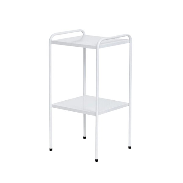 Mesa Auxiliar Pintura Epóxi com Ponteira 40x40x80cm