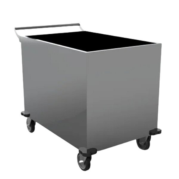 Carro para Transporte de Roupas Inox sem Tampa