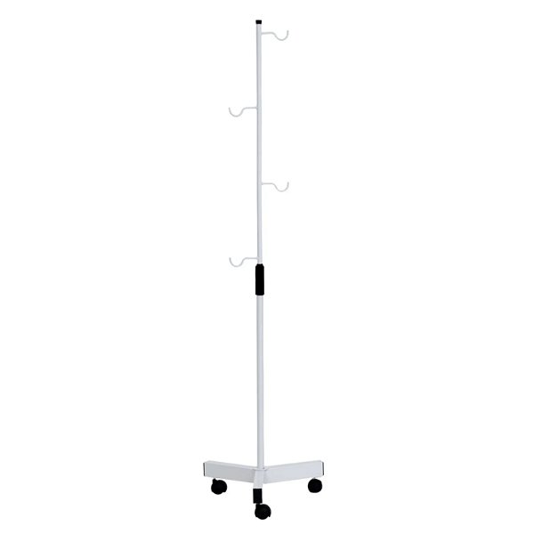 Suporte Para Soro Pintura Epóxi Com Rodízio