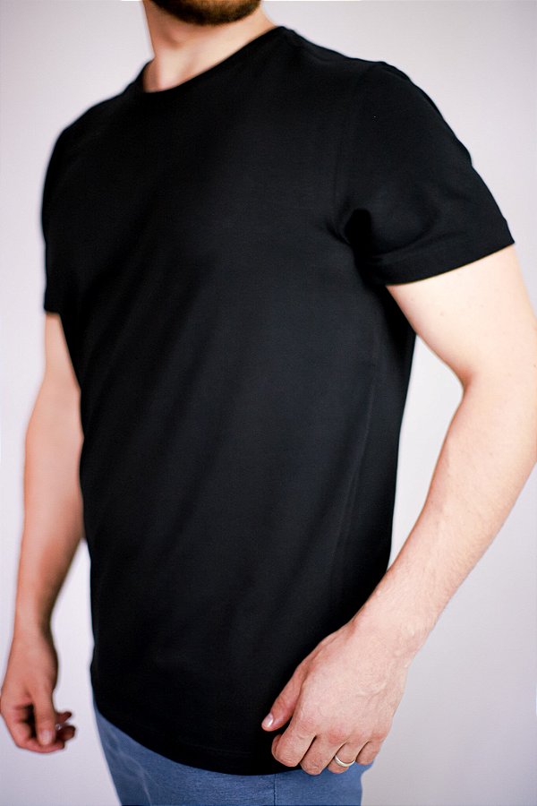 Camiseta Algodão Egípcio 23103 Preto