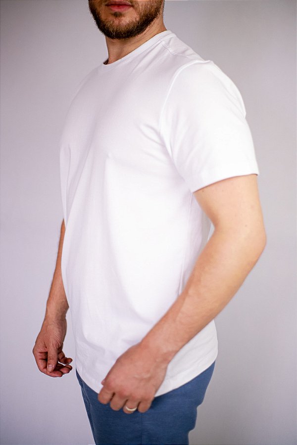 Camiseta Algodão Egípcio 23103 Branco