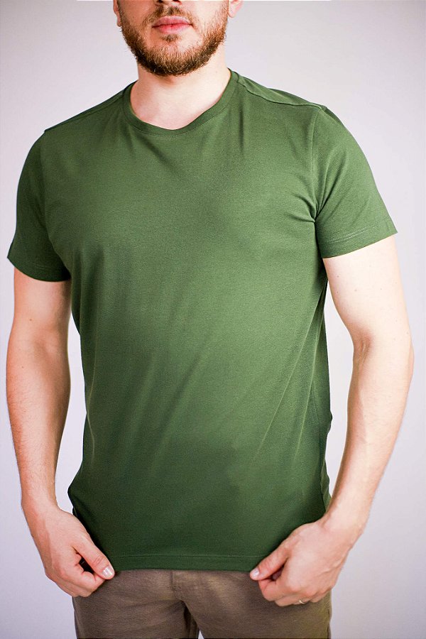 Camiseta Algodão Egípcio 23103 Verde
