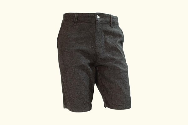 Bermuda Masculina Sarja Preto