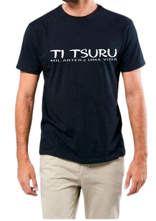 Camiseta - Preto Estonado - TiTsuru - Shiro Arte