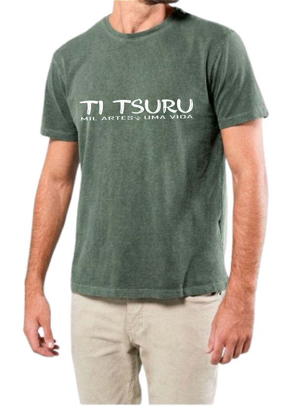 Camiseta - Militar Estonado - TiTsuru - Shiro Arte
