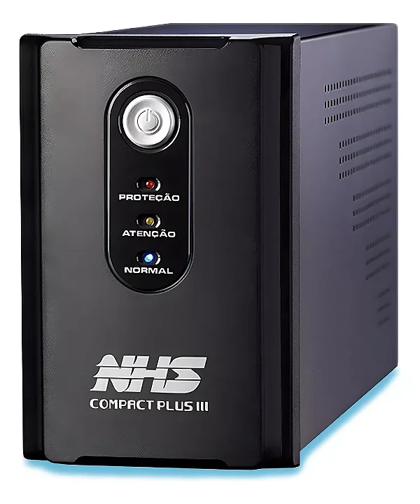 No Break Nhs Compact Plus Iii 1200 1200va Entrada E Saída De 120v/220v Preto
