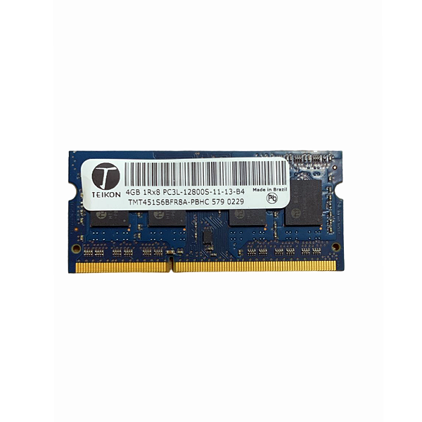 Memória Teikon DDR3 4GB Notebook Pc3l-12800s 1Rx8