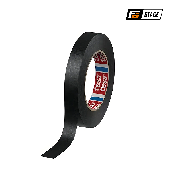 FITA CREPE PRETA NASTRO 24MM X 50M