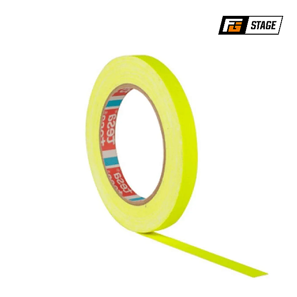 FITA GAFFER TESA 12MM X 25M AMARELA FLUORESCENTE