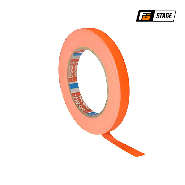 FITA GAFFER TESA 12MM X 25M LARANJA FLUORESCENTE