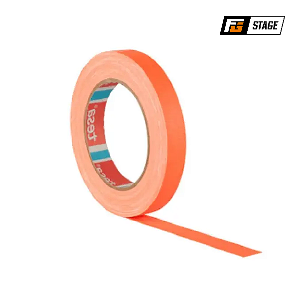 FITA GAFFER TESA 18MM X 25M LARANJA FLUORESCENTE