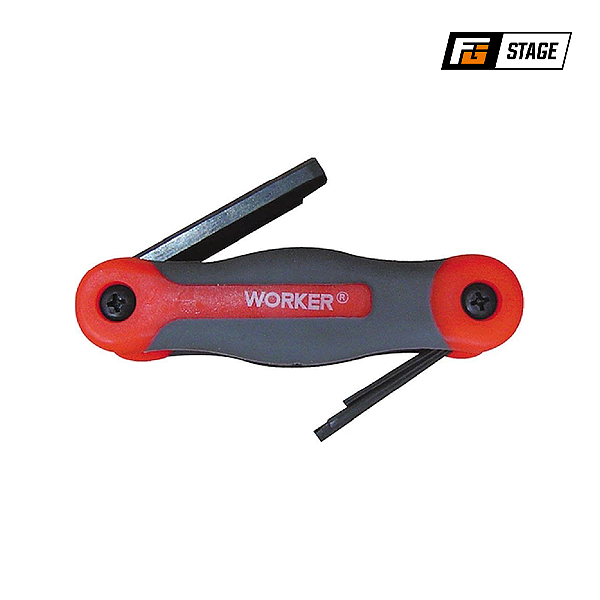 JOGO DE CHAVE ALLEN WORKER 8 PEÇAS HEXAGONAIS