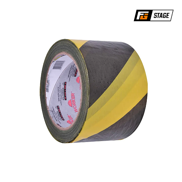 FITA ZEBRADA PARA ISOLAMENTO 70MM X 200M AMARELA E PRETA