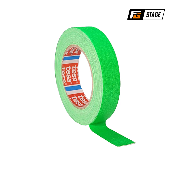FITA GAFFER TESA 24MM X 25M VERDE FLUORESCENTE