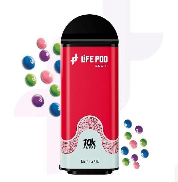 Refil Desc Life Pod Eco || 10.000 CANDY ICE