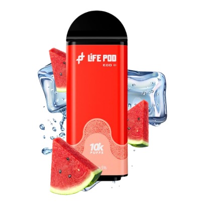 Refil Desc Life Pod Eco || 10.000 WATERMELON ICE