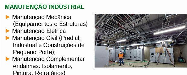 MANUTENÇAO INDUSTRIAL