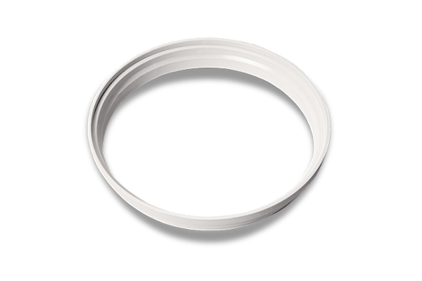 Porta Grelha Redondo Branco 100mm