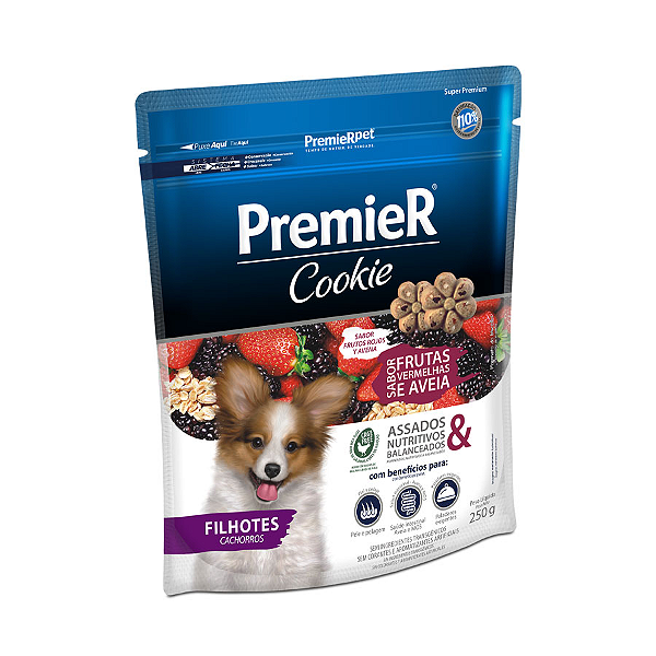 Cookie Premier Filhote Frutas Vermelha 250 gr.