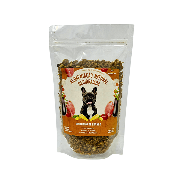 Alimentação Natural Pet´s Risotinho de Frango Desidratado c/250 g