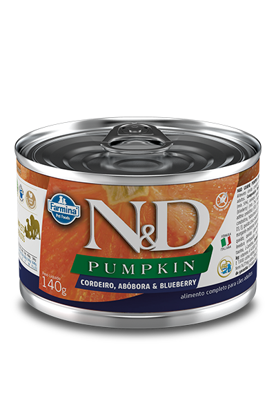 Patê N&D Pumpkin Coredeiro,Abóbora e blueberry p/ Cães 140g
