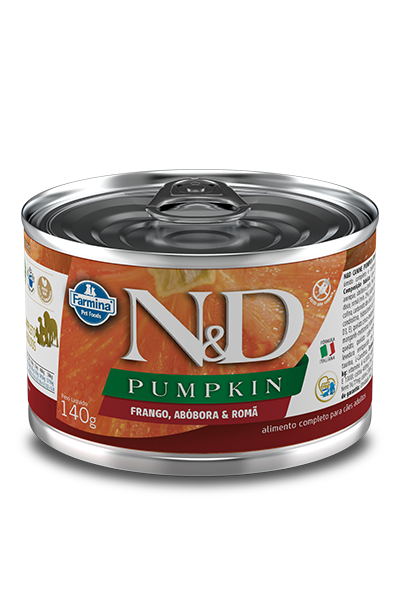 Patê N&D Pumpkin Frango, Abóbora e Romã p/ Cães 140g