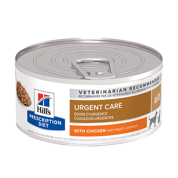 Patê Hills Prescription Diet A/D Urgent Care p/ Cães e Gatos 156g
