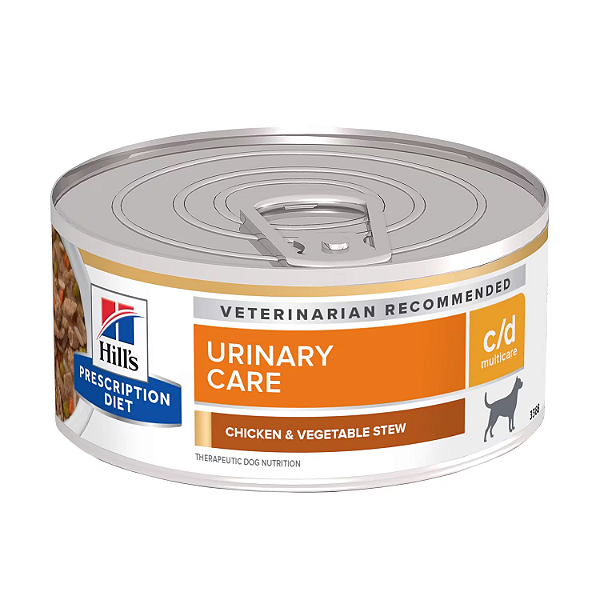 Patê Hills Prescription Diet C/D Cuidados Urinário p/ Cães 156g