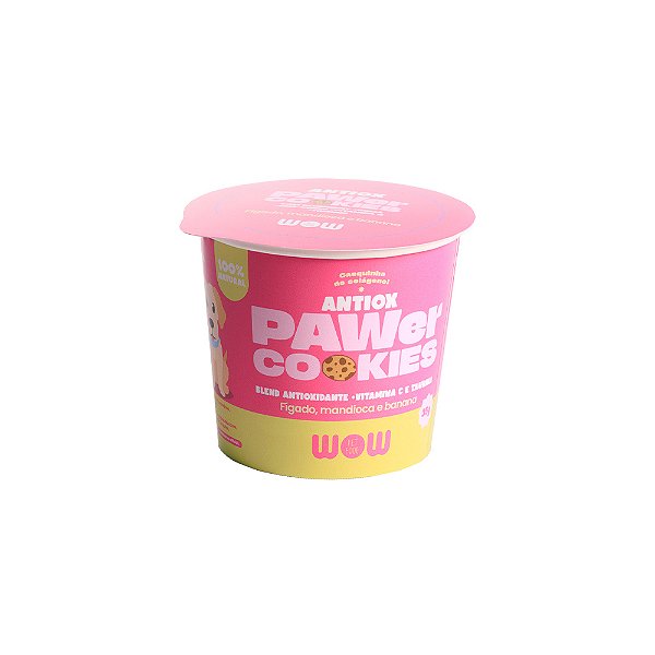 Petisco Pawer Cookies Antiox Fígado, Mandioca e Banana 35g