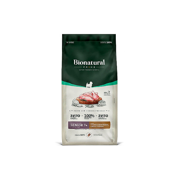 Ração Bionatural p/ Cães Sênior Pequeno Porte Frango 2,5 kg