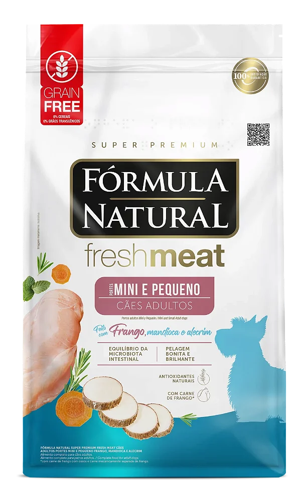 Ração Formula Natural Fresh Meat  p/ Cães Adulto Mini e Pequeno Frango 2,5 kg