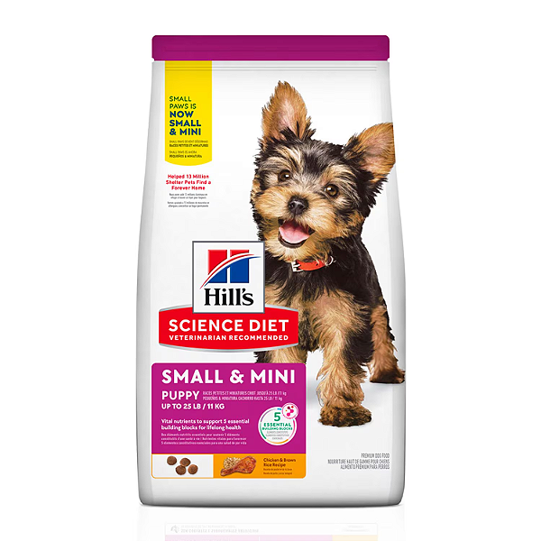 Ração Hills Science Diet p/ Cães Filhotes Pedaços Pequeno c/ 2,04 kg