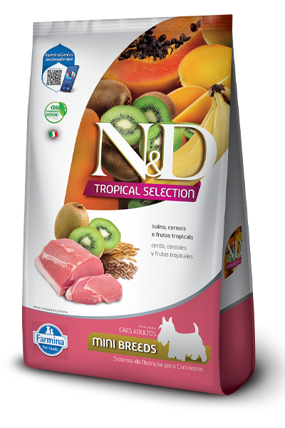 Ração N&D Tropical Canine  Adulto Mini Suíno 2,5 Kg