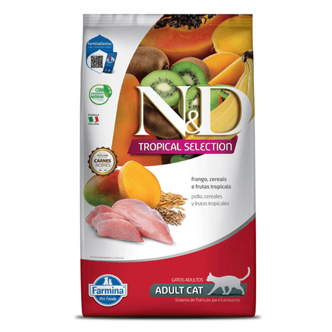 Ração N&D Tropical Feline Adulto Frango 400 G