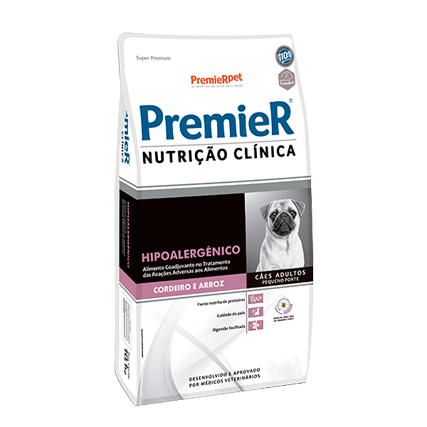 Ração Premier Cães Nutrição Clínica Hipoalergênico Porte Pequeno Cordeiro 2 kg.