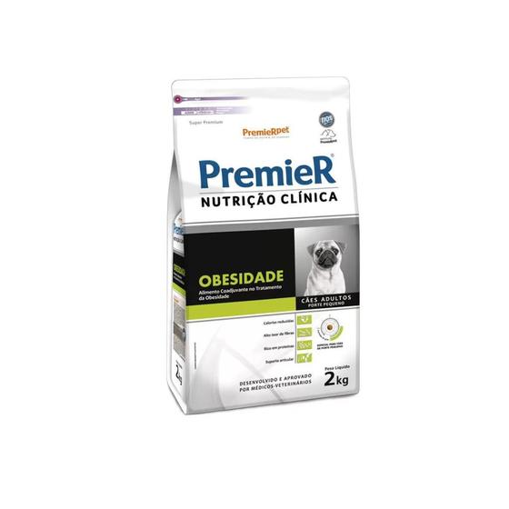 Ração Premier Nutrição Clínica Obesidade p/ Cães Porte Pequeno 2 kg