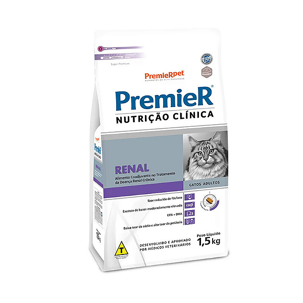 Ração Premier Nutrição Clínica Renal p/ Gatos 1,5 kg