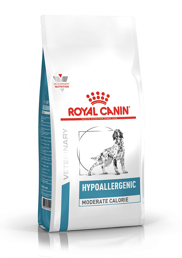 Ração Royal Canin Veterinary Diet Hypoallergenic Moderate Calorie p/ Cães com Sensibilidades Alimentares 10 ,1 kg