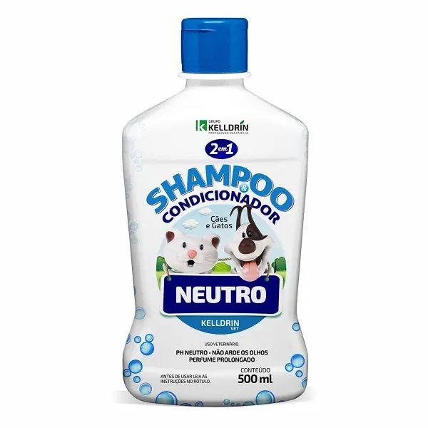 Shampoo e Condicionador Pet Kiss Neutro 500 ml