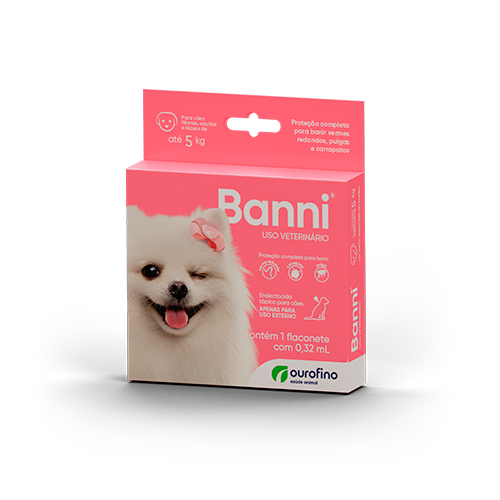 Banni Endectocida Tópico para Cães até 5 Kg