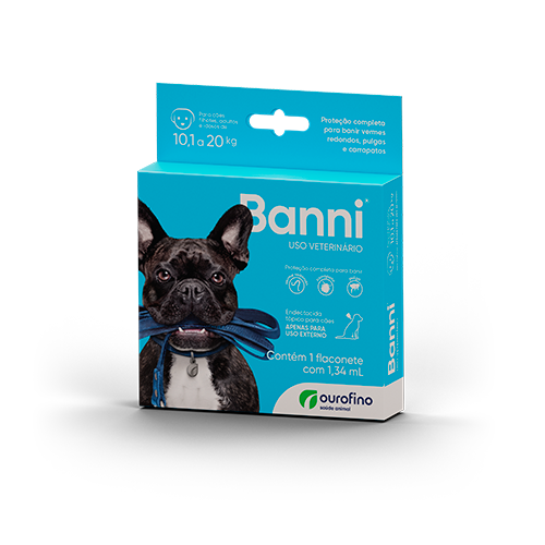 Banni Endectocida Tópico para Cães de 10,1 a 20 Kg