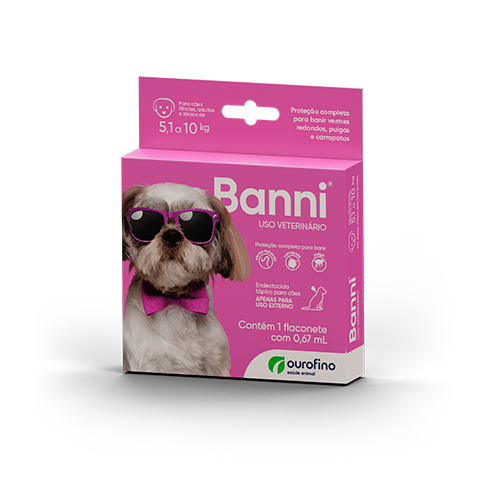 Banni Endectocida Tópico para Cães de 5,1 a 10 kg