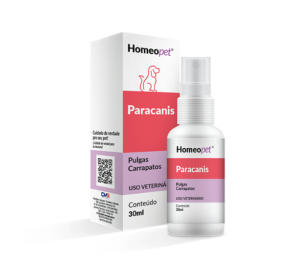 Paracanis - Controle de Pulgas, Carrapatos e Vermes Gastrointestinais em Cães c/ 30ml