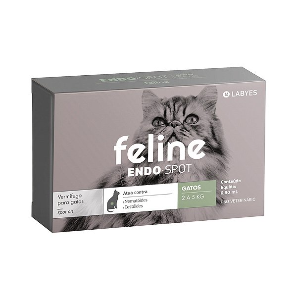 Feline Endo-spot de 2 - 5kg c/ 0,8 ml