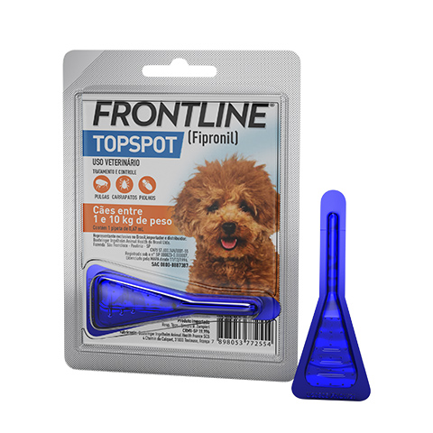 Frontline Topsport Ectoparasiticida p/ Cães e Gatos de 1 a 10 kg c/ 1 pepita de 0,67 ml
