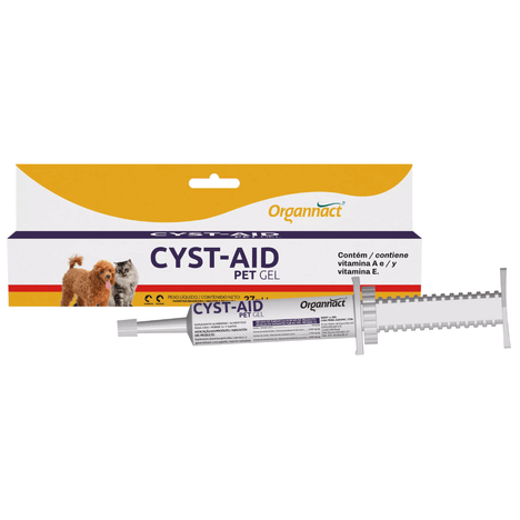 Cyst-Aid Pet Gel Suplemento p/ Cães e Gatos Vitamina a e y E 27 ml