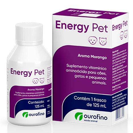 Energy Pet Suplemento Vitamina B C p/ Cães e Gatos 125 ml